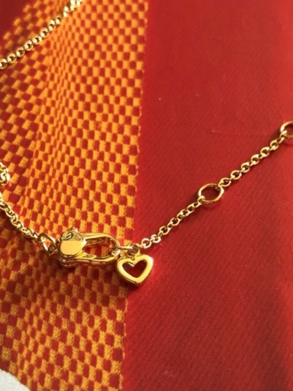 kate spade Gold-Plated Carousel Horse Necklace with Pink and White Enamel - Picture 3 of 4